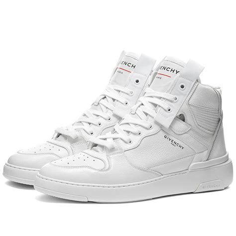 givenchy white urban sneakers|Givenchy wing high top sneakers.